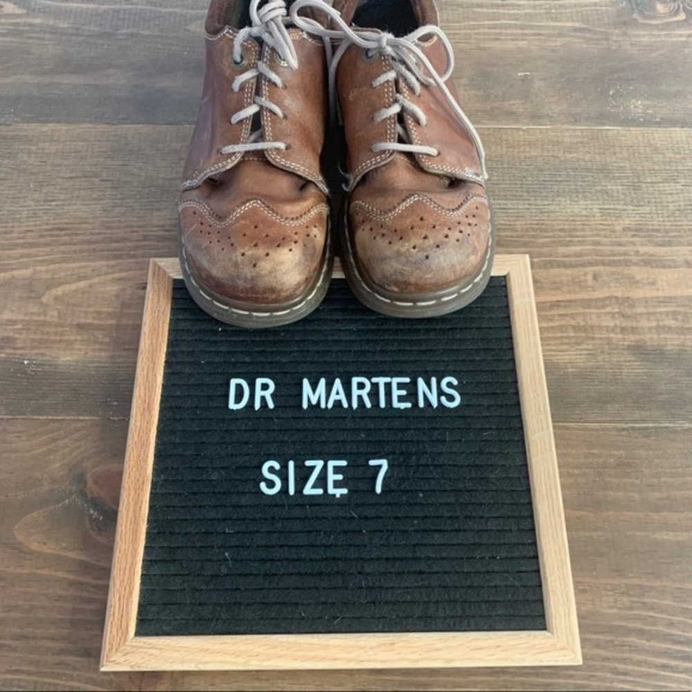 Dr Martens Air Wair Wingtip Oxford Brown Shoes